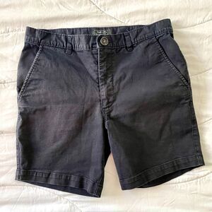 Blade + Blue Navy Blue Cotton Stretch Shorts Size 30 Made in USA Orig. $98
